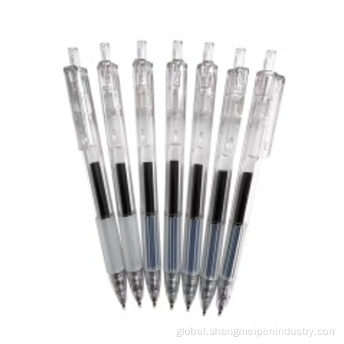 Basics Plastic Pen  professional made Transparent Gel Pen Ball Pen Manufactory